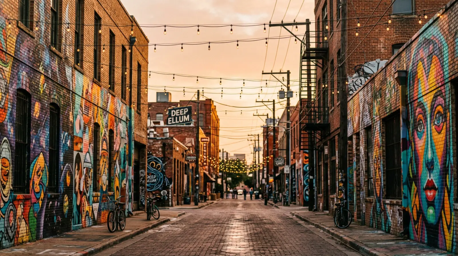 Deep Ellum Apartments street scene