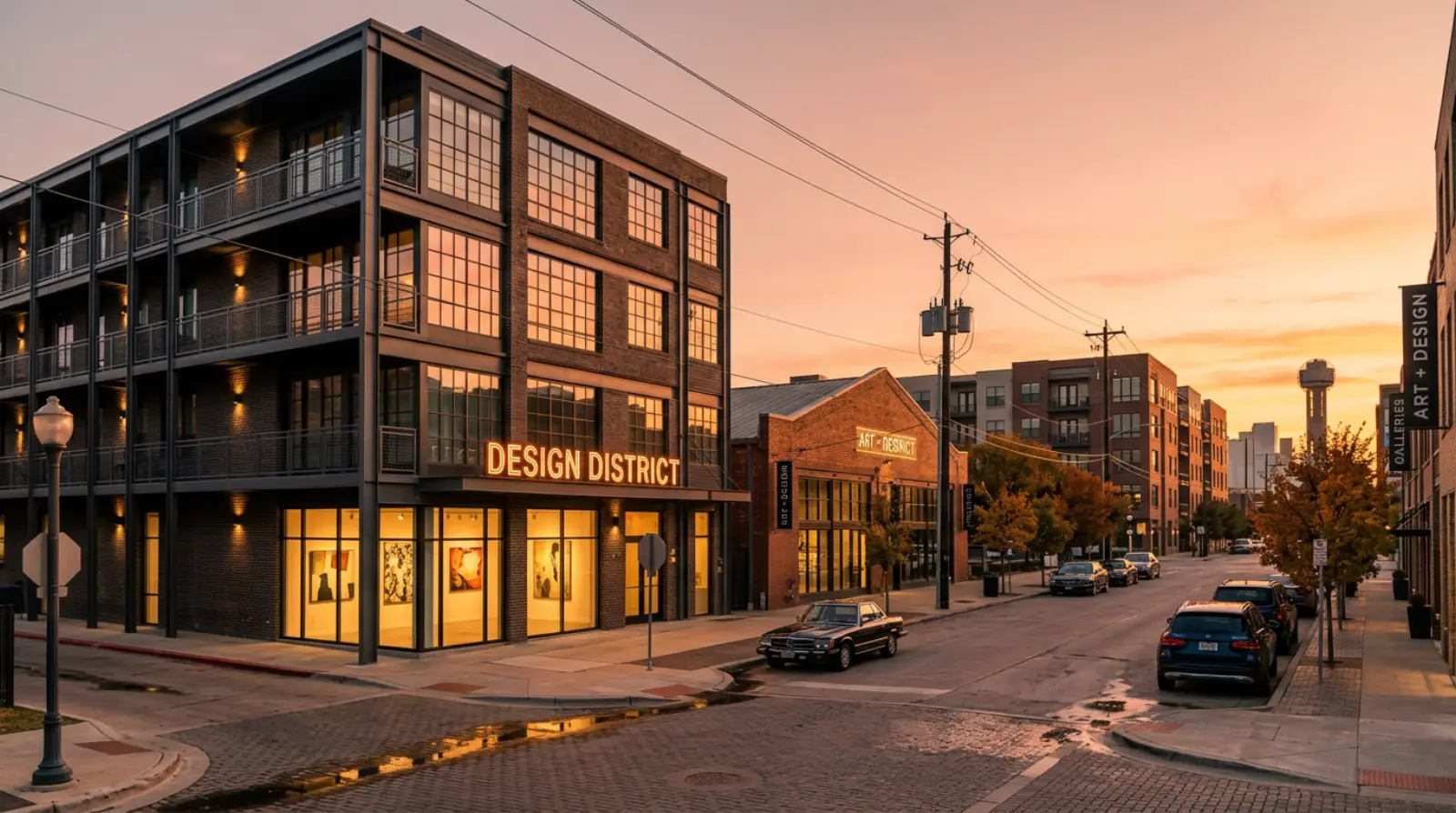 Design District Apartments street scene