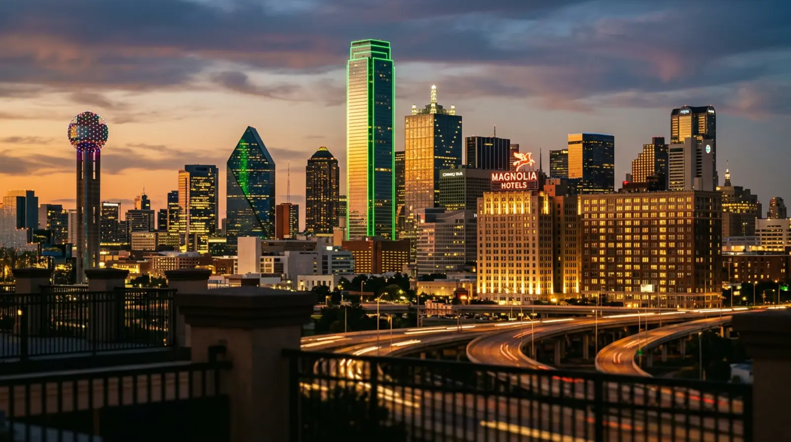 Downtown Dallas Apartments street scene